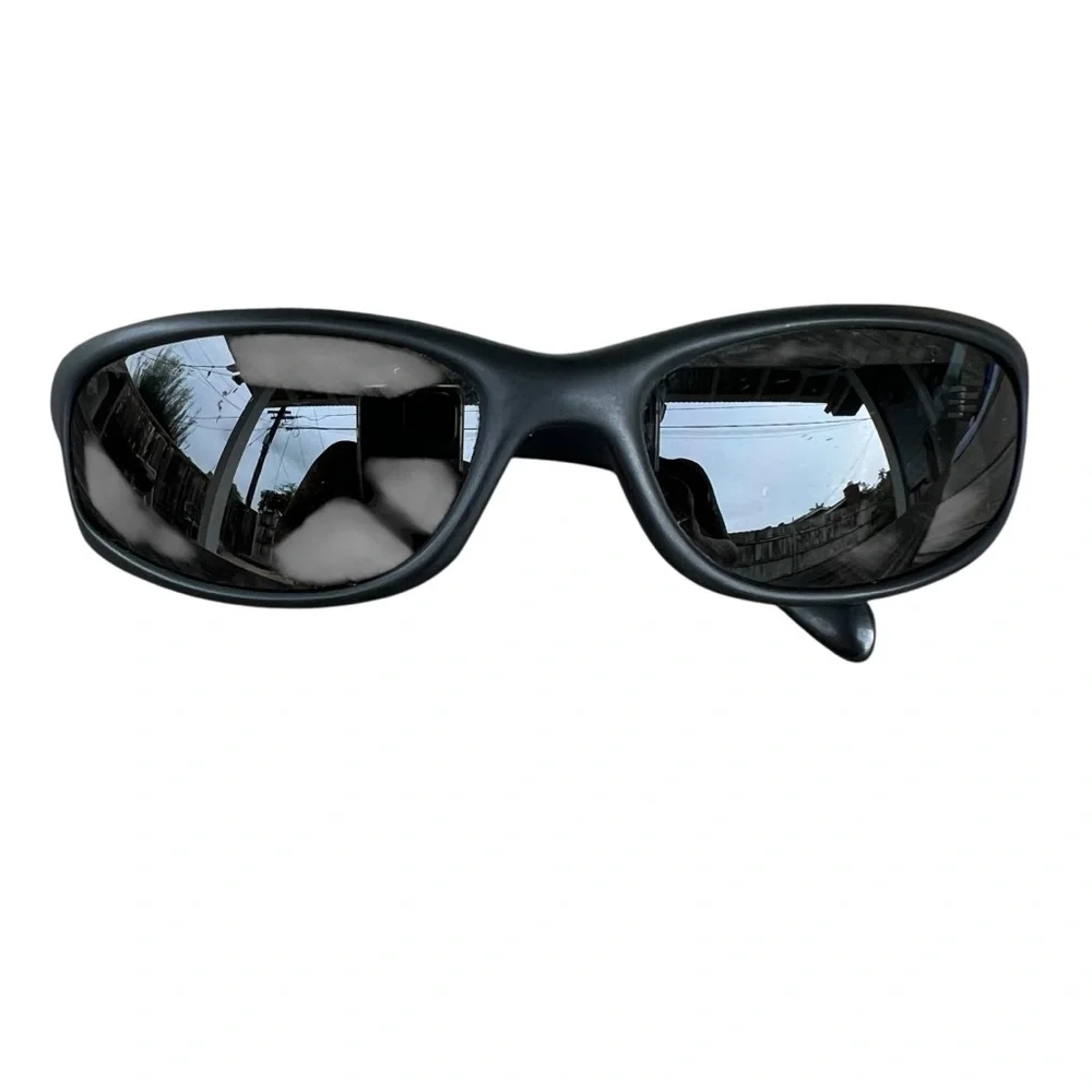Von Zipper Backseat Sunglasses Y2K Style Matte Black Tinted Lenses READ - Picture 5 of 15